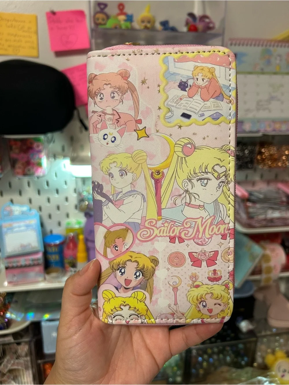 Sailor Moon Pink Flip Wallet Phone Case
